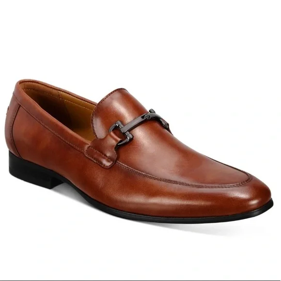 Alfani | Shoes | Alfani Nwob Otis Bit Cognac Brown Loafers  display picture 3